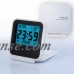 Mini Pocket Foldable Mini LCD Digital Travel Desk Alarm Clock Snooze Date Thermometer   